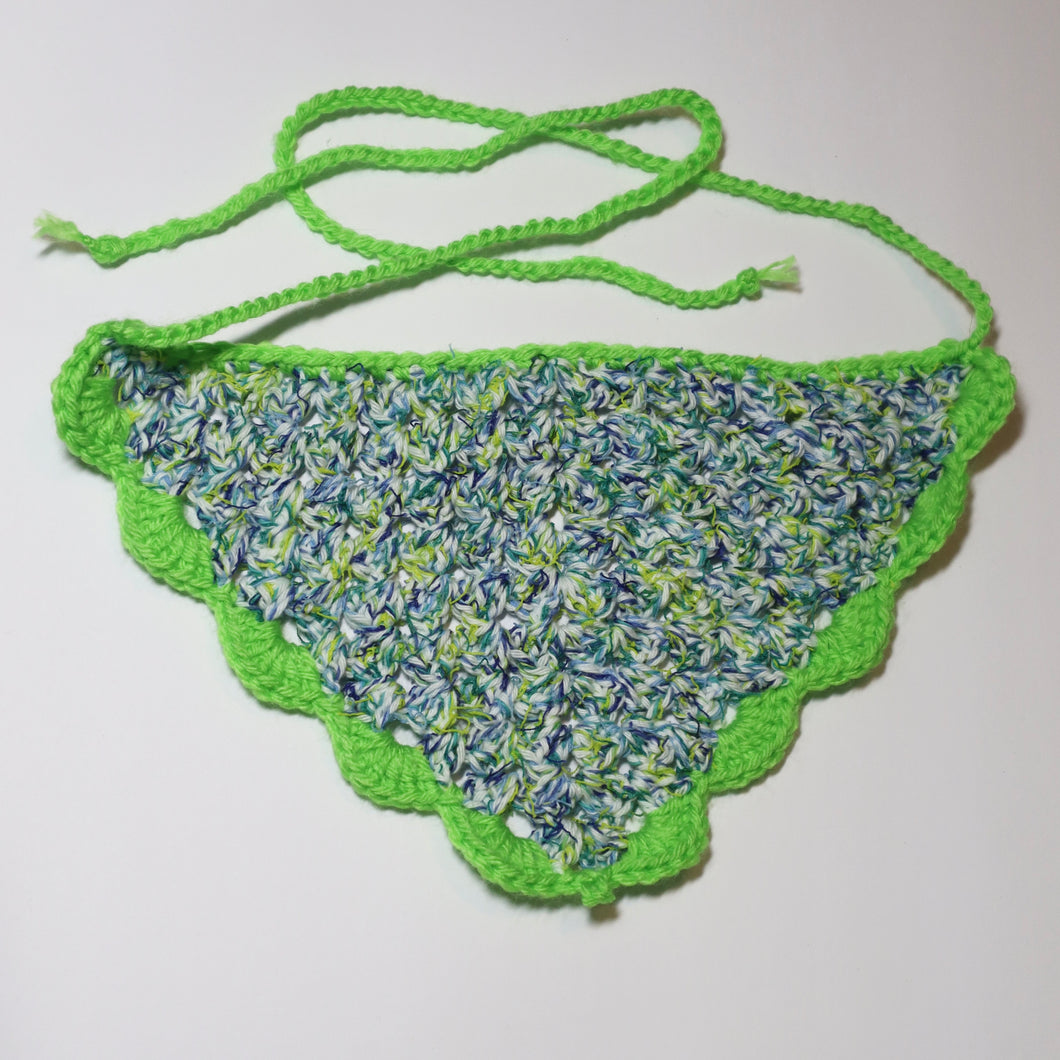 Slimey Guy Crochet Bandana