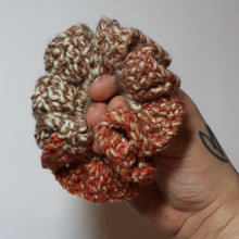 Load image into Gallery viewer, Fall Puzzle Pieces Crochet Scrunchies
