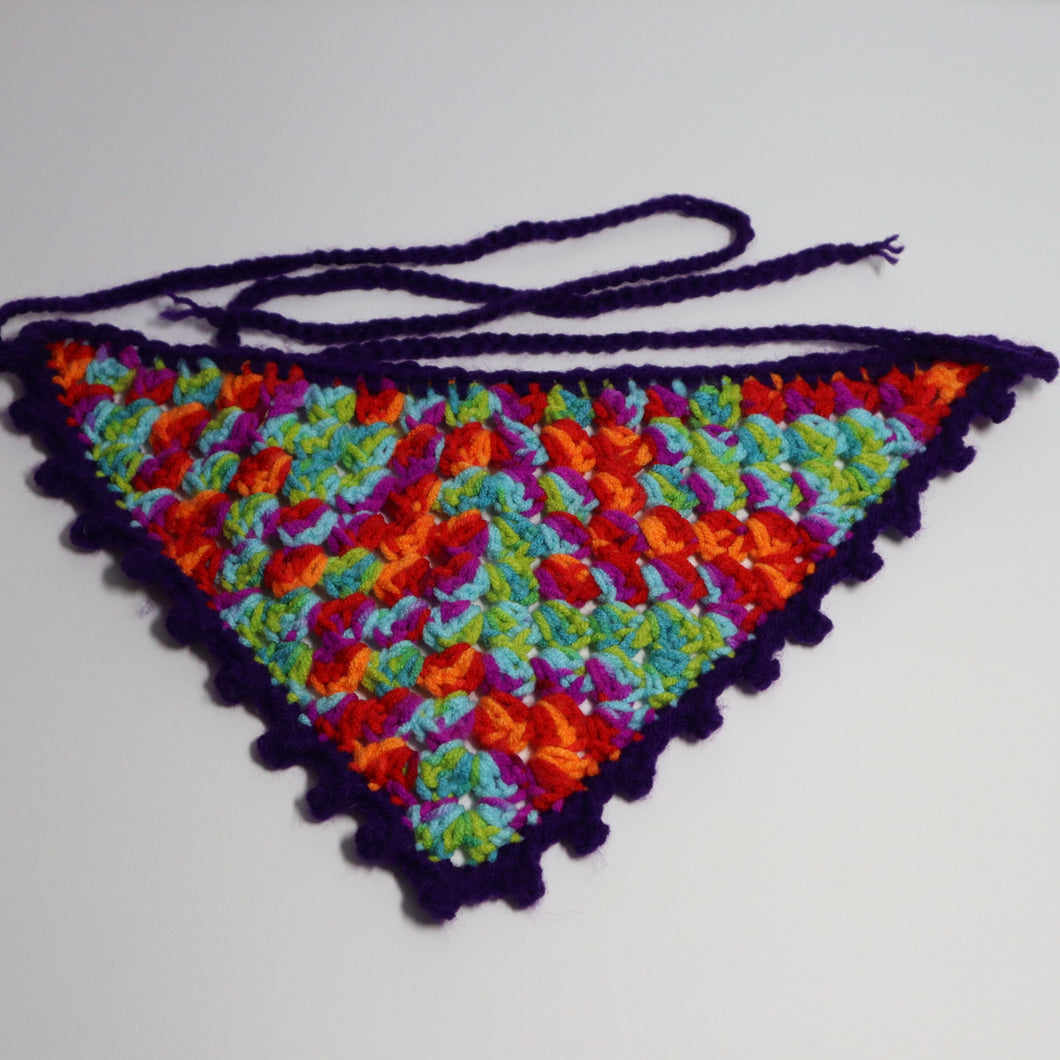 Fire Sunset Crochet Bandana