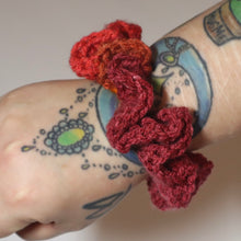 Load image into Gallery viewer, Orange Gradient Crochet Scrunchie
