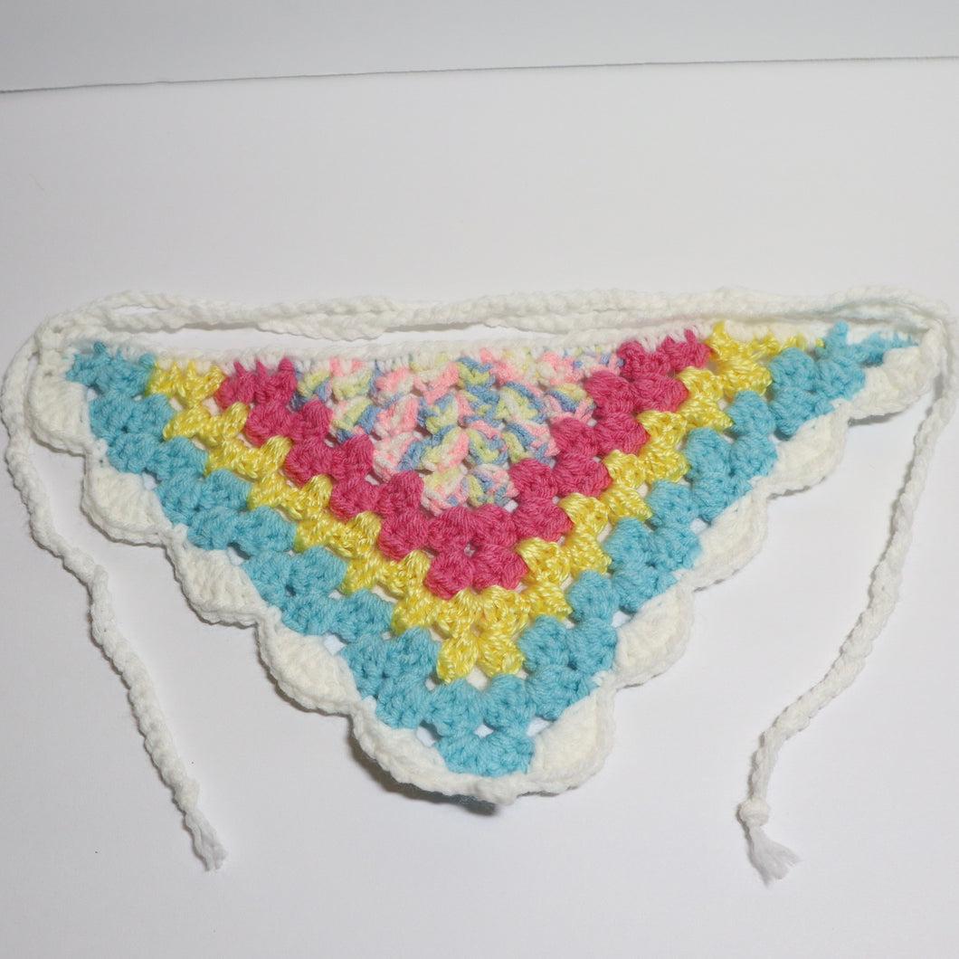 Pansexual Pixie Pride Crochet Bandana