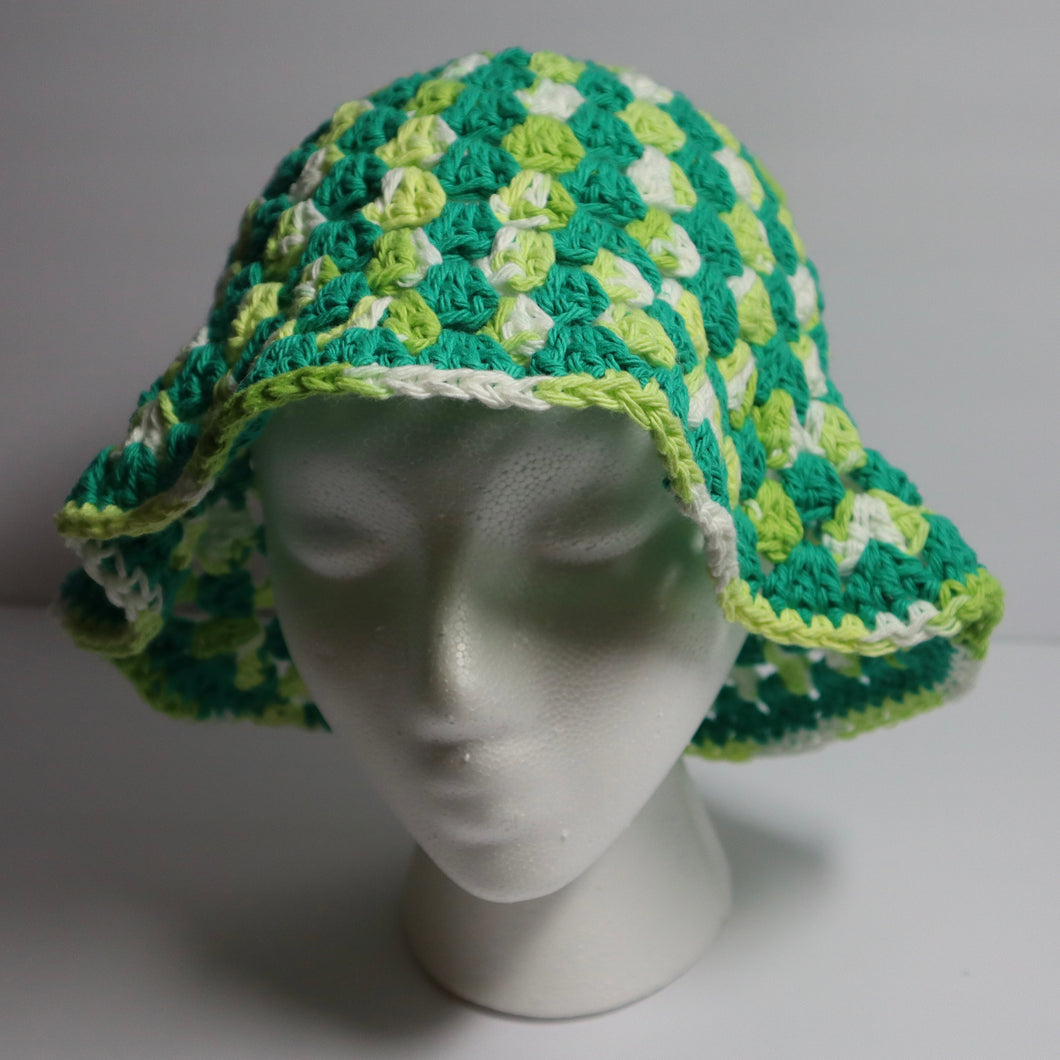 Lucky Clover Crochet Bucket Hat