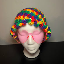 Load image into Gallery viewer, Rainbow Swirl Crochet Bucket Hat
