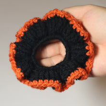 Load image into Gallery viewer, Pumpkin Spice Crochet Scrunchie
