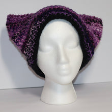 Load image into Gallery viewer, Blackberry Pie Crochet Cat Hat
