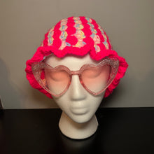 Load image into Gallery viewer, Neon Cake Crochet Bucket Hat
