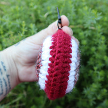 Load image into Gallery viewer, Bite Me Puffy Evil Eye Keychain
