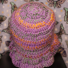 Load image into Gallery viewer, Lavender Foliage Chunky Ruffle Hat
