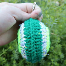Load image into Gallery viewer, Slime Monster Puffy Evil Eye Keychain
