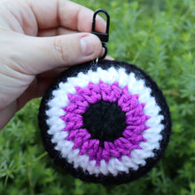 Load image into Gallery viewer, Vampire Bite Puffy Evil Eye Keychain
