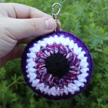 Load image into Gallery viewer, Spiced Lavender Evil Eye Keychain
