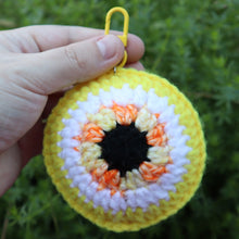 Load image into Gallery viewer, Halloween Sparks Puffy Evil Eye Keychain
