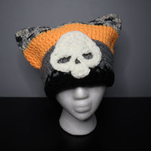 Load image into Gallery viewer, Halloween Night Skull Cat Hat
