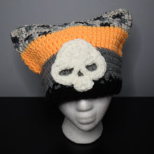 Load image into Gallery viewer, Halloween Night Skull Cat Hat
