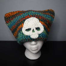 Load image into Gallery viewer, Loch Ness Leaves Skull Cat Hat
