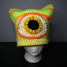 Load image into Gallery viewer, Citrus Cyclops Eyeball Cat Hat
