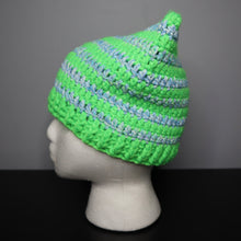 Load image into Gallery viewer, Green Apple Taffy Crochet Cat Hat
