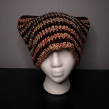 Load image into Gallery viewer, Teddy Bear Fall Crochet Cat Hat

