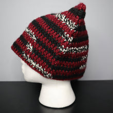 Load image into Gallery viewer, Striped Bite Crochet Cat Hat
