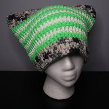 Load image into Gallery viewer, Glowing Goblin Crochet Cat Hat
