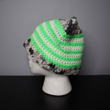 Load image into Gallery viewer, Glowing Goblin Crochet Cat Hat
