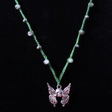 Load image into Gallery viewer, Butterfly Wing Stew Crochet Beaded Necklace

