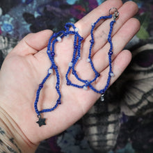 Load image into Gallery viewer, Midnight Sky Crochet Beaded Necklace
