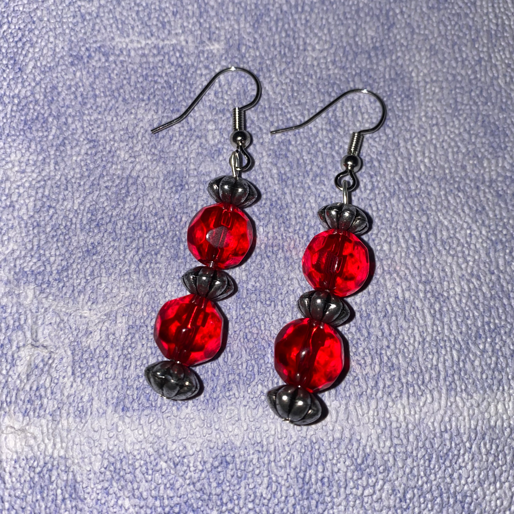 Ruby Red Earrings❤️