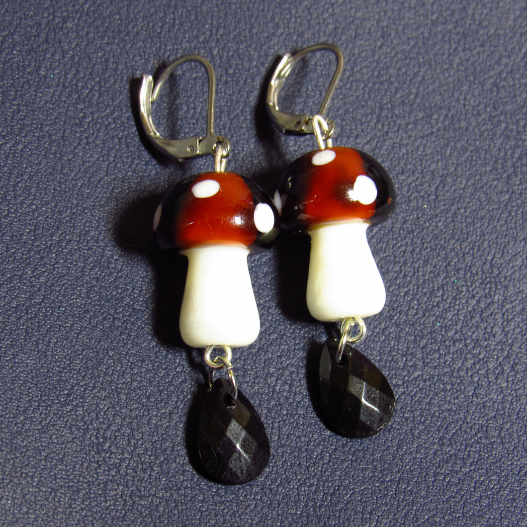 Mushroom Drop Earrings🍄