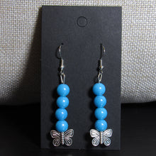 Load image into Gallery viewer, Blue Butterfly Earrings🦋
