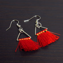 Load image into Gallery viewer, Triangle Tassel Earring△
