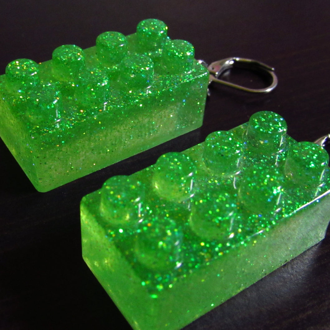 Glitter Lego Earrings✨