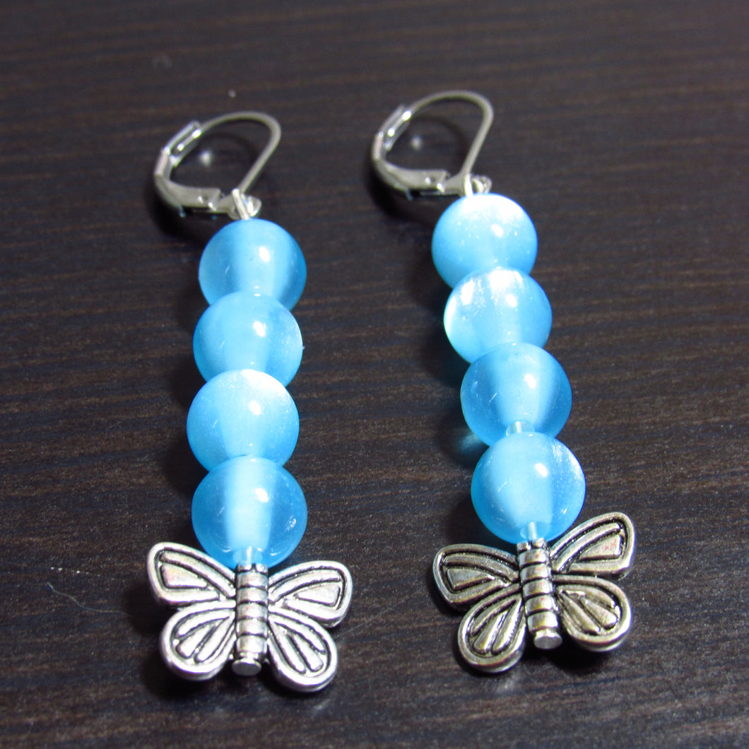 Pastel Blue Butterfly Earrings🦋