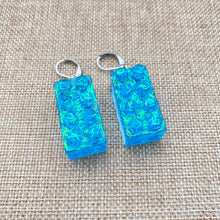 Load image into Gallery viewer, Glitter Lego Earrings💗💜💙
