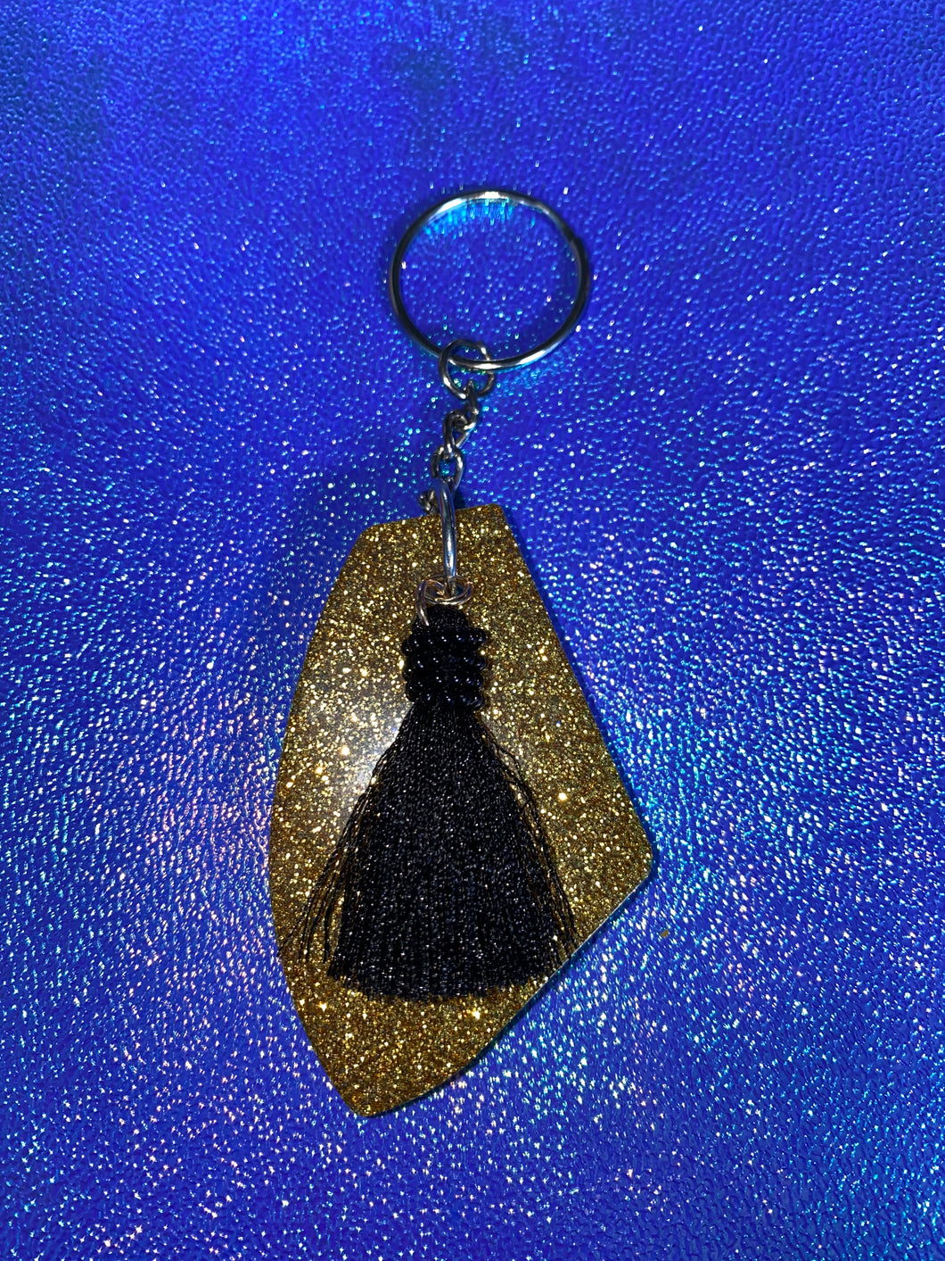 Gold w/ Black Tassel Keychain🤎