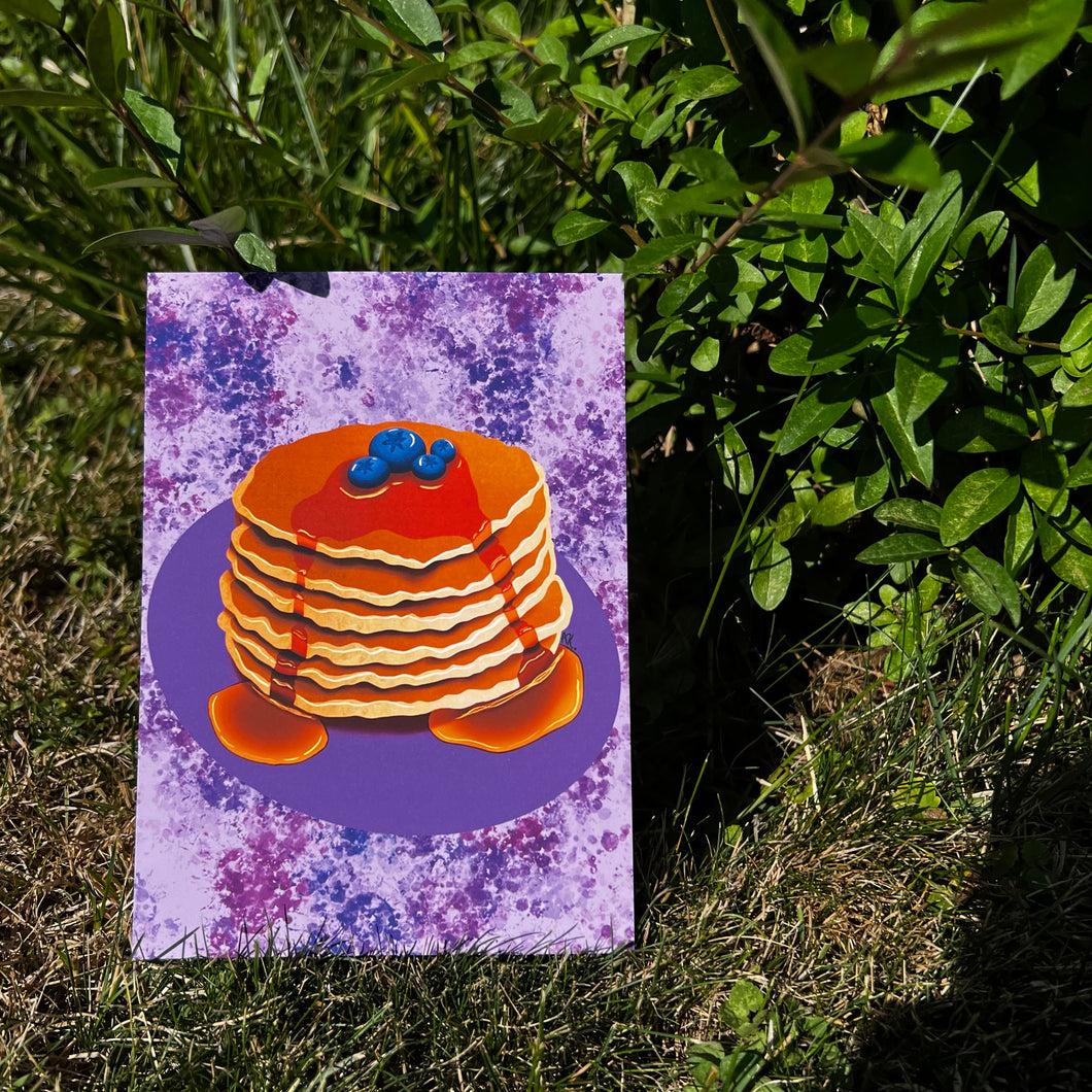 Pancake Pile 5x7 Art Print by Alexis Kennedy