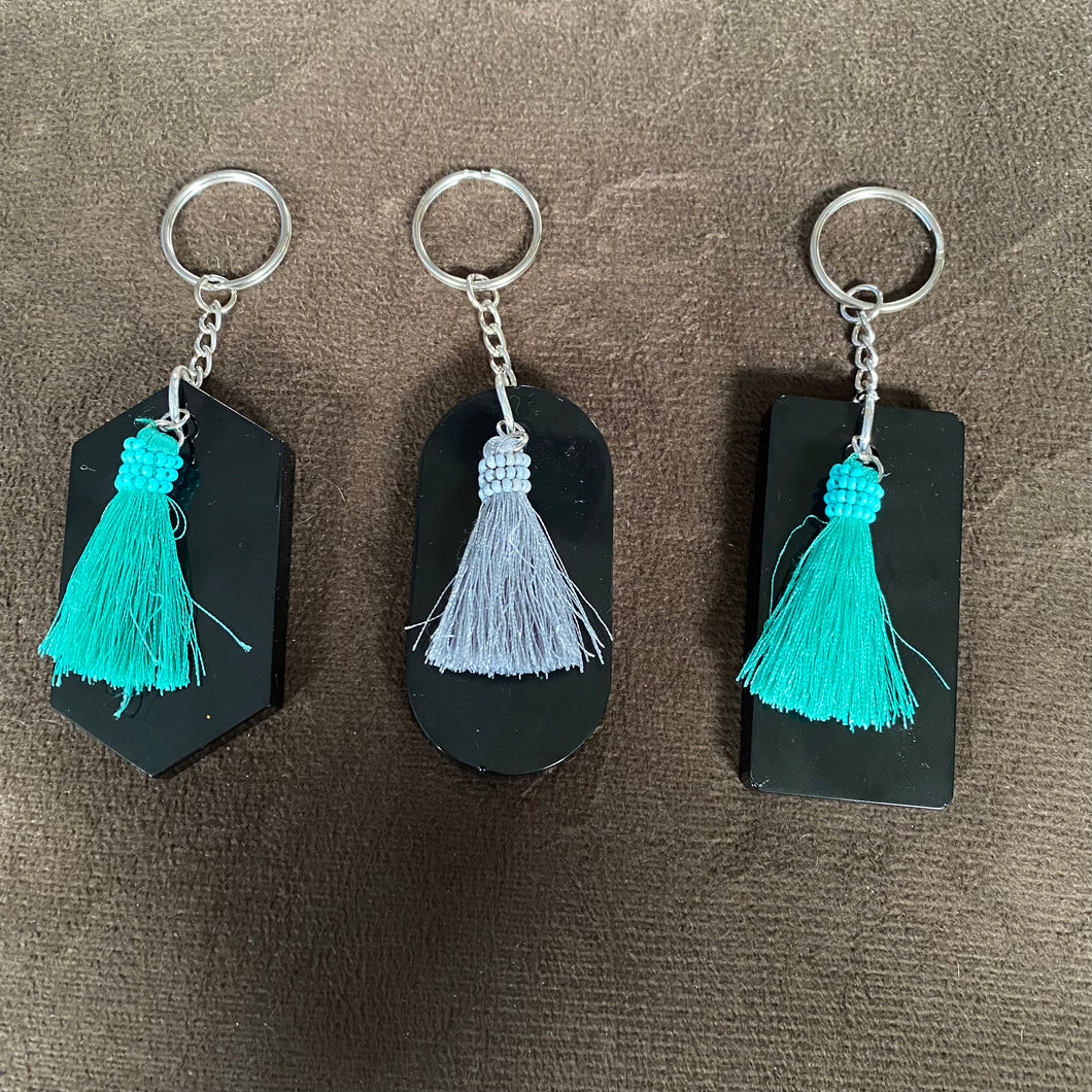 Assorted Black Tassel Keychains🖤