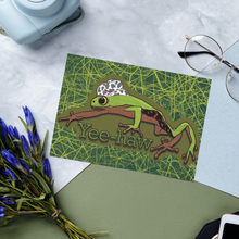 Load image into Gallery viewer, Yee-Haw Froggo 5x7 Art Print by Alexis Kennedy
