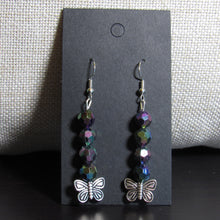 Load image into Gallery viewer, Dark Holo Butterfly Earrings🖤
