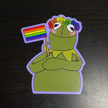 Load image into Gallery viewer, Pride Kermit the Frog Magnet🌈✨
