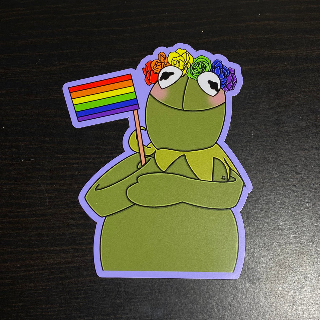 Pride Kermit the Frog Magnet🌈✨