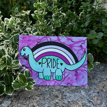 Load image into Gallery viewer, Asexual Prideosaur 5x7 Art Print by Alexis Kennedy
