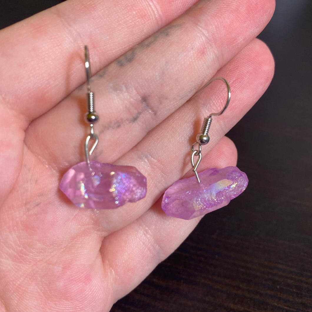 Lavender Crystal Earrings💜