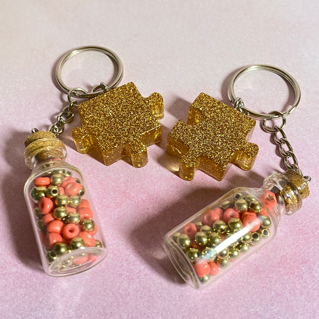 We’re Stuck Like Glue Matching Keychain Set