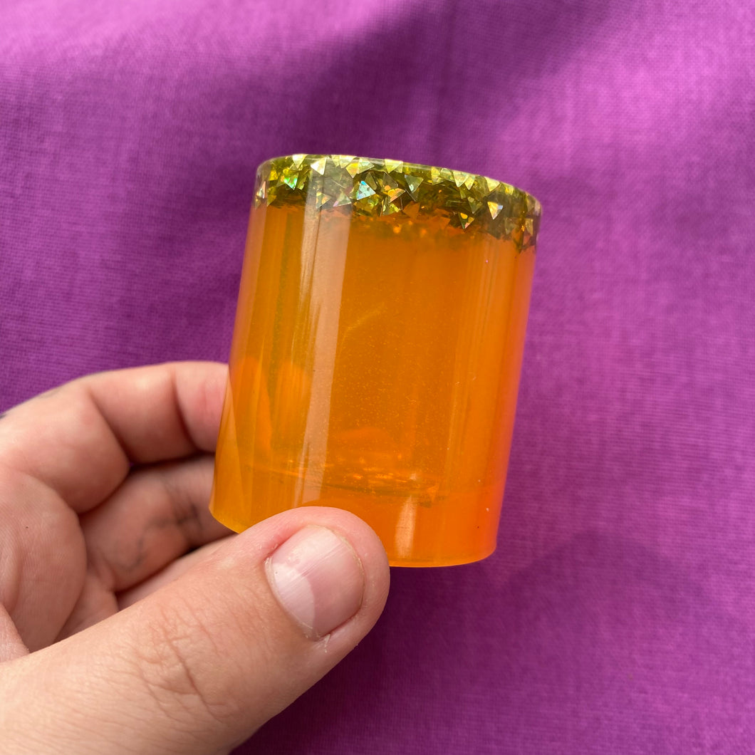 Holographic Orange Shot Glass🧡