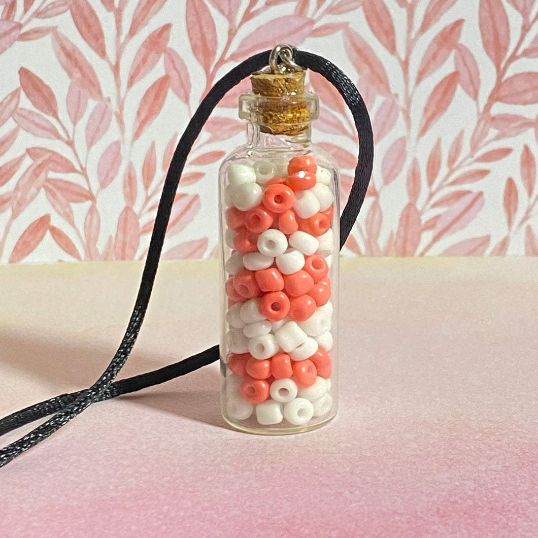 Coral Cutie Bottle Necklace