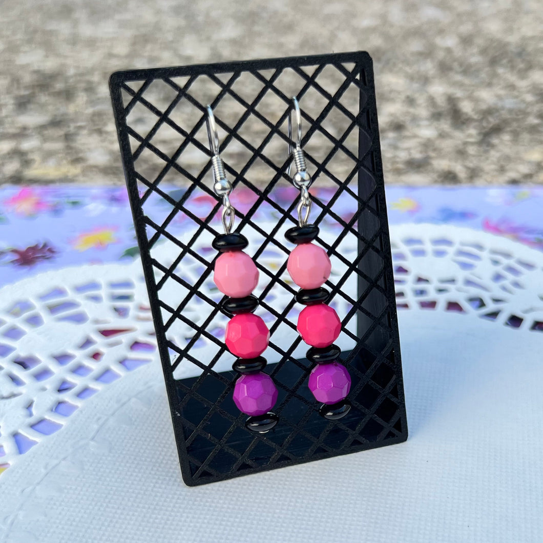 Pink to Purple Gradient Earrings