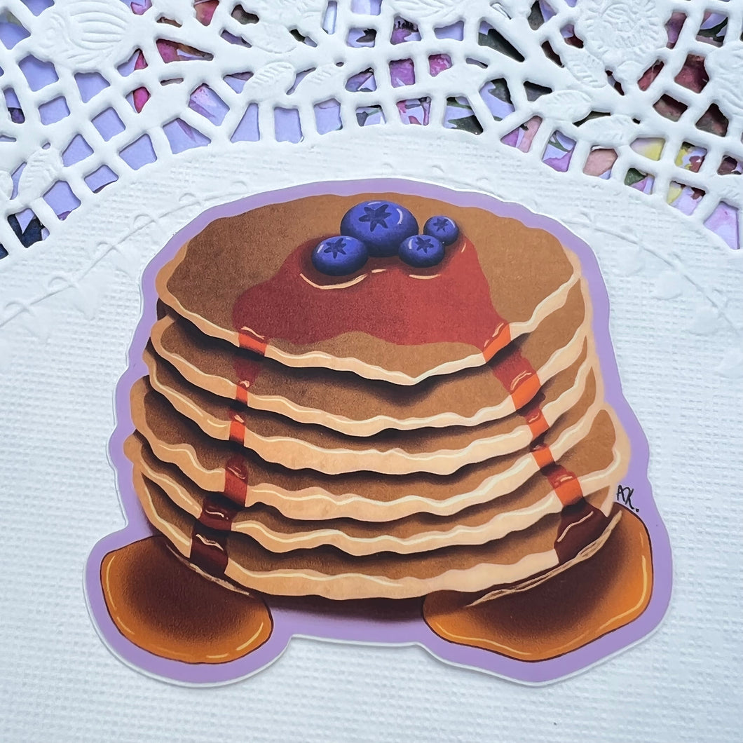 Blueberry Syrup Pancake Stack Sticker